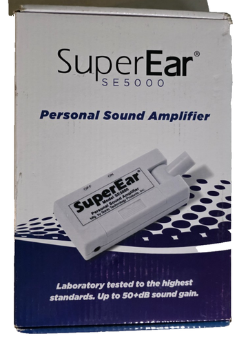 SuperEar Personal Sound Amplifier Model SE5000 PSAP 50dB Gain Hand Held ...