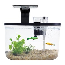 1.8 Gallon Aquarium Starter Kit with LED Light Quiet Filter, Complete Small...
