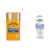Friction Defense Stick, 1.75 Oz  Comfort Body Powder, 10 Oz Bundle