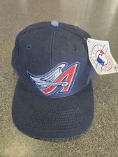 Vintage Los AngelesAngels MLB Snapback Hat Winged Logo Disney 90s Anaheim NWT