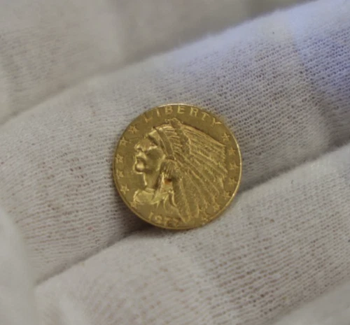 1927 US 2 1/2 Indian Gold Piece XF  (Cleaned)