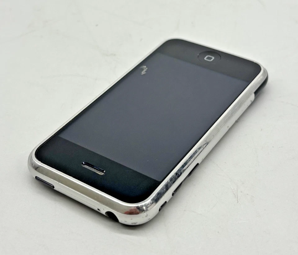 Apple iPhone 1 Gen A1203 8GB Silver Smartphone AT&T ONLY -C -See photo - Image 3 of 4