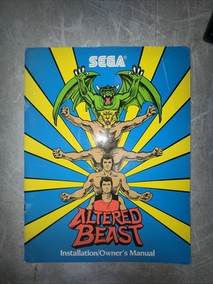 Sega Gremlin Manual Lot  Altered Beast Congo Bongo Frogger