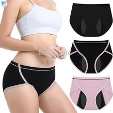 Women's High-Waisted Period Underwear 4-Layer Leak-Proof 100 Cotton Comfortable
