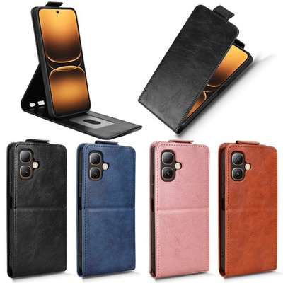 For Infinix Smart 20 X6840 Vertical Up-Down Flip Leather Wallet Stand Case Cover