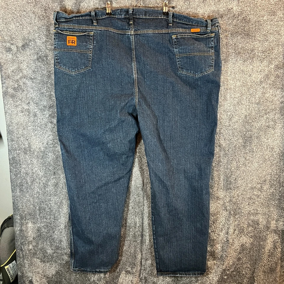 Wrangler FR Jeans Mens 54x30 Blue Flame Resistant Advanced Comfort Workwear HRC2 - Image 2 of 4