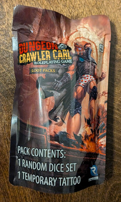 ++ Dungeon Crawler Carl RPG Loot Pack Collectible Dice Sealed GenCon ++