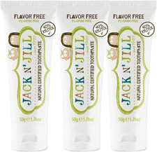 Jack N' Jill Natural Certified Toothpaste for Kids - Fluoride Free Kids Toddle