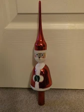 MARTHA STEWART SUGARPLUM DREAMS SANTA CLAUS TREE TOPPER OR CENTERPIECE $0 SHIP