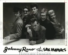 1985 Press Photo Johnny Reno and the Sax Maniacs - sap76088