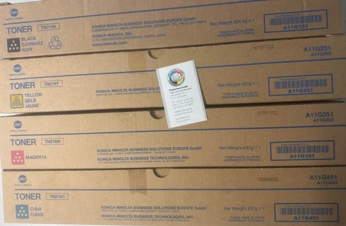 4x Konica Minolta Toner TN216 CMYK bizhub C220 C280 Develop ineo +220 +280