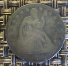 1839 Drapery Seated Liberty Half Dollar Rare Key Date
