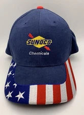 Sunoco Chemicals NOS MAGIC Stars Stripes Trucker Adjustable Ball Cap Dad Hat New