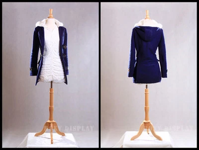 ROXY DISPLAY HIGH QUALITY! Size 6-8 Female Mannequin Dress Form #F6/8W+BS-01NX Maple Base