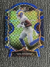 🔥VAN JEFFERSON 2020 SELECT CONCOURSE BLUE CHECKERBOARD DIE-CUT ROOKIE CARD!🔥
