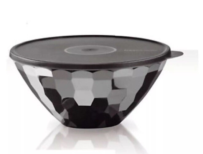 Ciotola di Plastica Nero PET 375ml 140mm (50 Pezzi