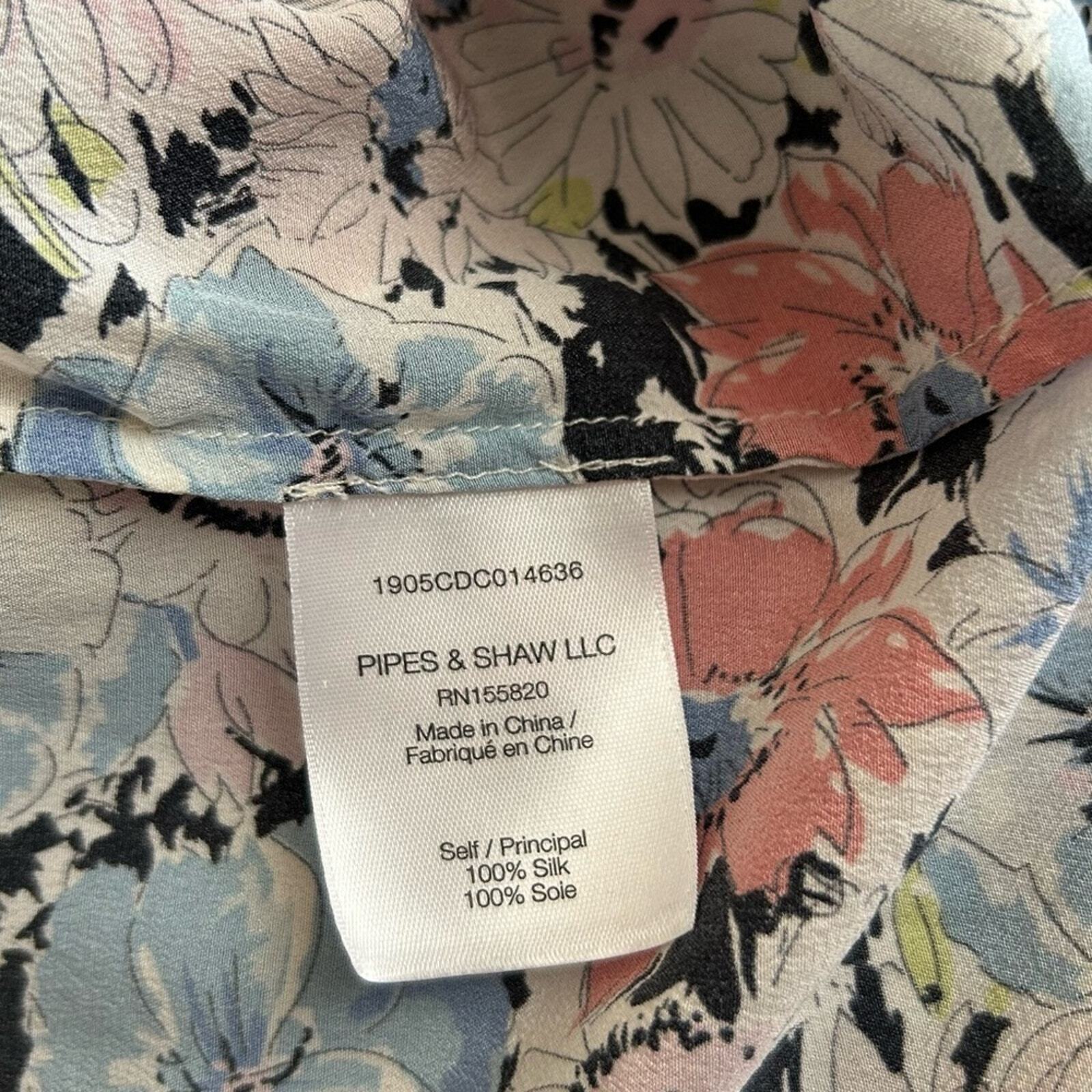 Veronica Beard Silk Madge Button Multi Floral Sil… - image 14