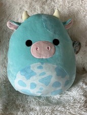 Squishmallow Tuluck 16" The Blue Cow Easter Stuffed Plush Ultra Rare Tag NWT