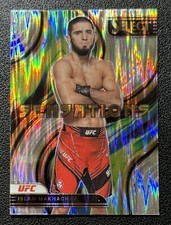 2023 Panini Select UFC Islam Makhachev Sensations Insert #1 Silver Flash Prizm