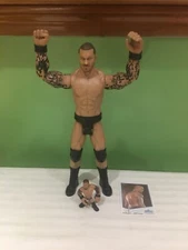 WWE WRESTLING TRUE MOVES RANDY ORTON 12 INCH FIGURE + RAMBLER & FREE CARD RKO