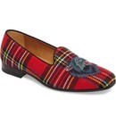 100% AUTHENTIC NEW MEN GUCCI TARTAN WOLF APPLIQUE DRIVERS/LOAFERS UK 9/US 10 D — photo 1