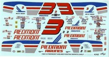 Powerslide 242 3 Piedmont 1983 Ricky Rudd 1/24 waterslide Decal Nascar