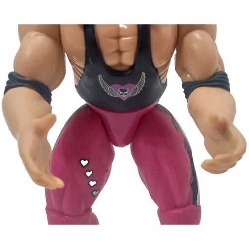 WWF Superstars Bret Hitman Hart Jakks Action Figure 1996 Titan Interactive VIT - Picture 8 of 21