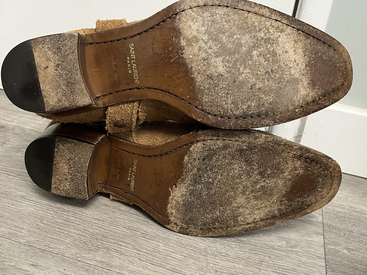 $1450 Saint Laurent YSL Wyatt Harness Boots 41 | eBay