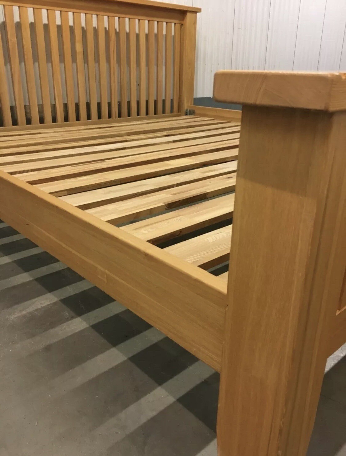 John Lewis Solid Oak Double Bed Frame eBay