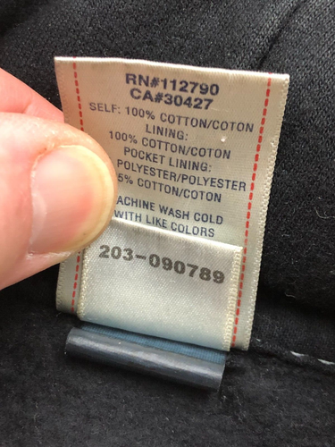 TRUE RELIGION JOHNNY BLUE DENIM JEAN JACKET BLACK HOODIE HOODED TOP MEDIUM - Picture 11 of 24
