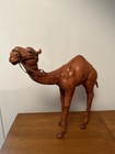 Indian Camel Leather Wrapped Art Statue Vintage Large 20”X 17.5” — photo 1