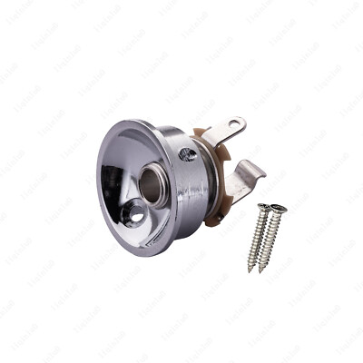 Electric Guitar Thickened Round Cup Jack Plate Output Socket with Screw for Tele