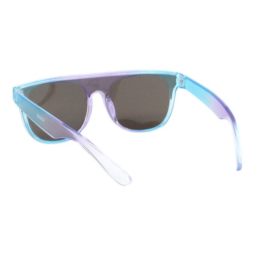 Kids Sunglasses Boys & Girls Colorful Frame Monoblock Mirrored Lens UV400 - Picture 11 of 20