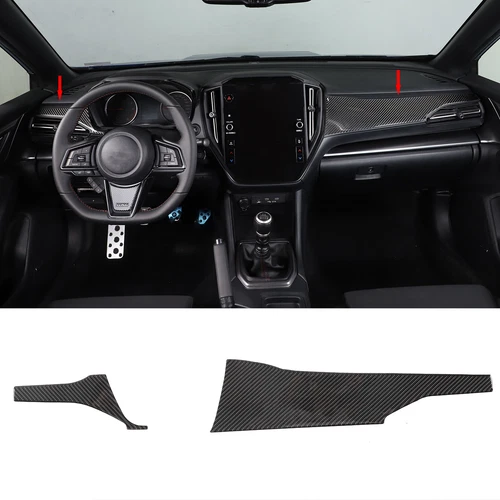 Carbon Fiber interior Dashboard Panel trim Sticker Set Fits Subaru WRX 2022-2026