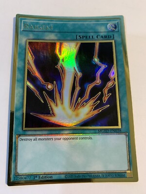 Raigeki {Error} Gold Rare- Crimped 