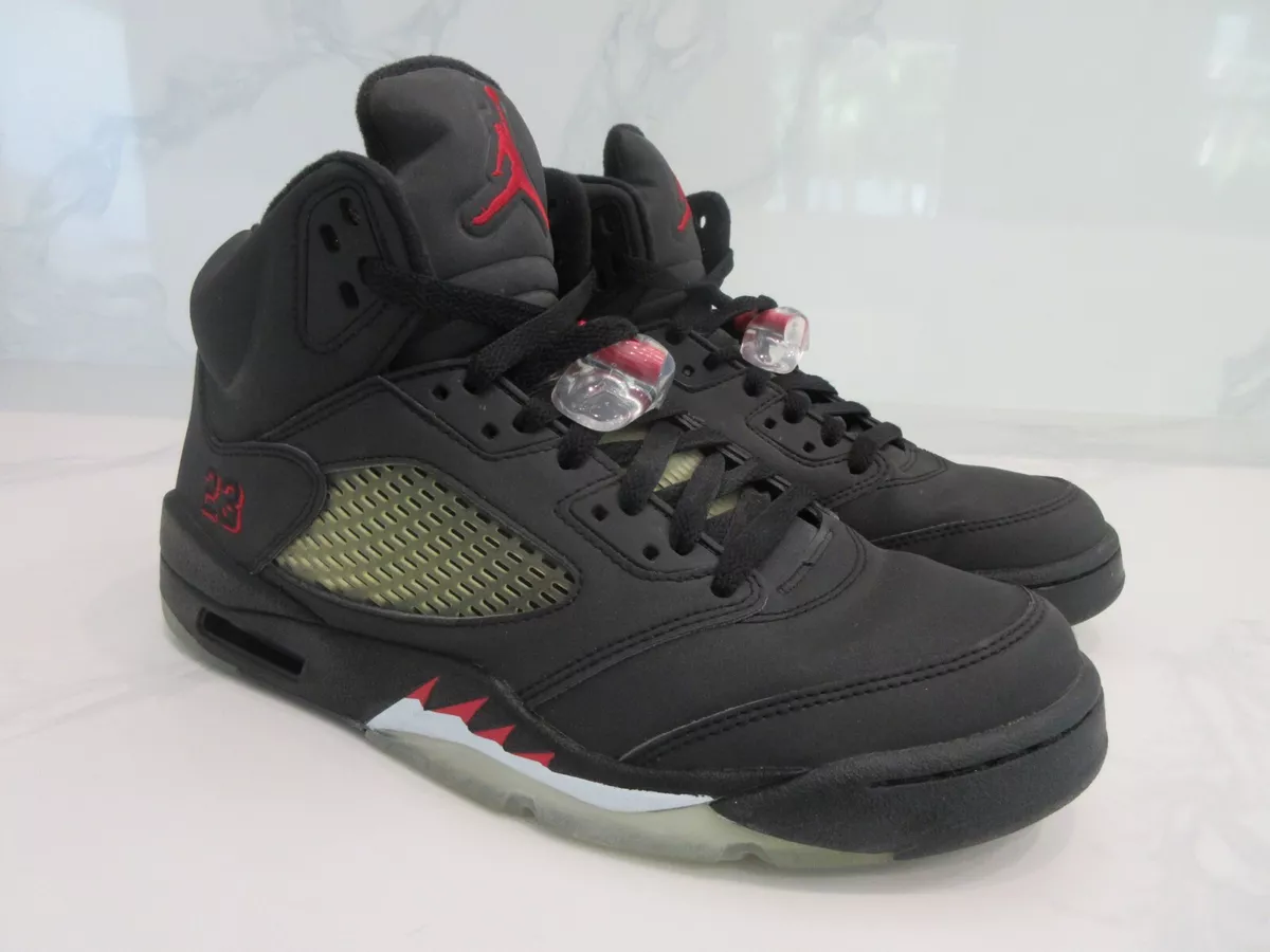 2009 Nike Air Jordan 5 Retro SZ 9 Raging Bull Black Grey 3M DMP V