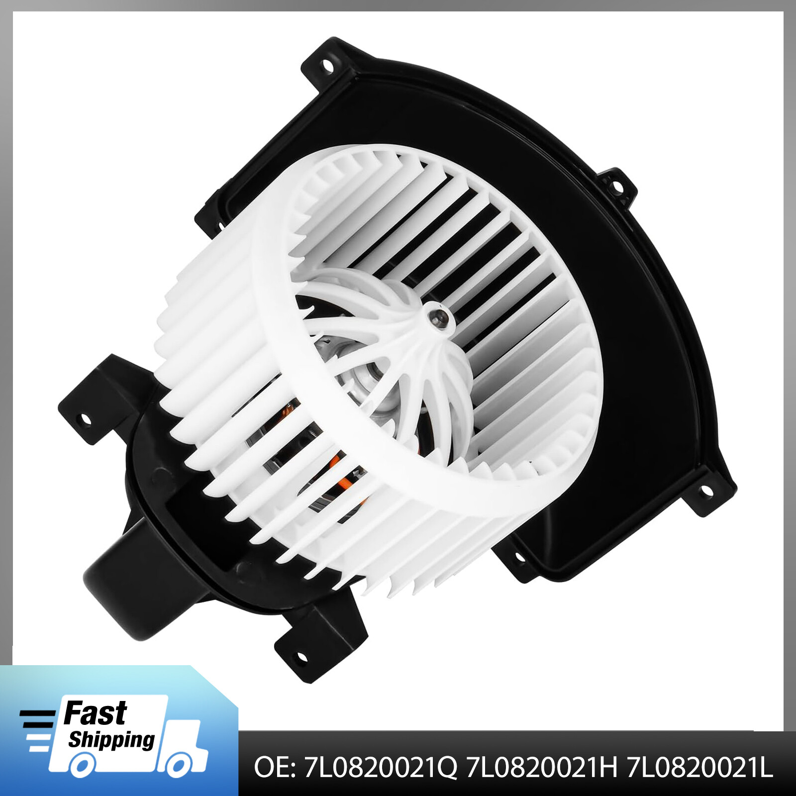 Front A/C Heater Blower Motor with Fan Cage for Audi Q7, Porsche Cayenne, VW SUVs