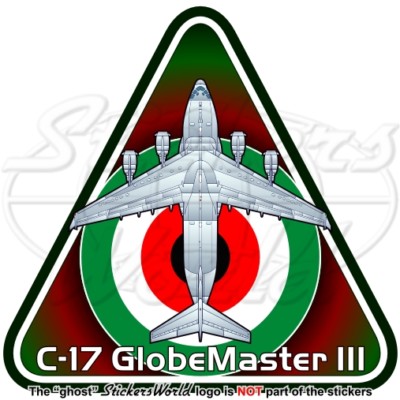 Boeing C-17 GLOBEMASTER III Kuwaitische Luftwaffe Transporter 95mm Aufkleber