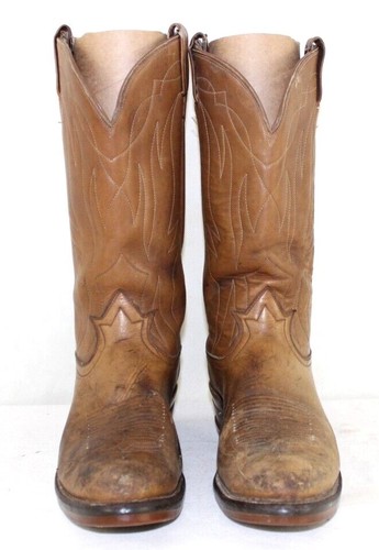 Tony Lama Mens 9.5 Cowboy Western Tan 