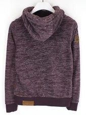NAKETANO  Hoodie Damen SMALL Fleece Pullover Melange Violet