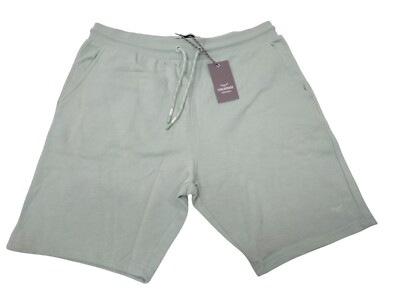 Threadbare Herren Bergamot Sweat Fleece Lässige Shorts Gr. XXL in Sage