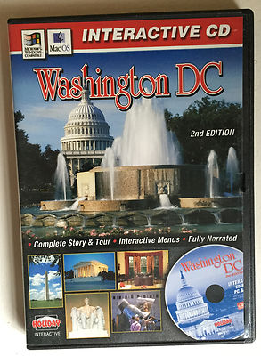 Washington DC Vintage Software CD für PC und Mac, verpackt mit Anleitung