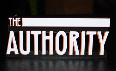 The Authority 3D printed Logo Sign Wall Desk Shelf Art