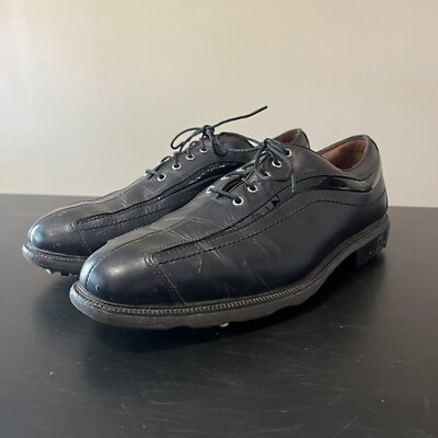 Footjoy FJ Icon Opti Flex Leather Golf Shoes Black 52366 Mens's