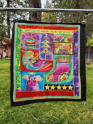 NEW  LAUREL BURCH CHRISTMAS HOLIDAY COLLECTION FABRIC  PANEL BOUNTIFUL BLESSINGS