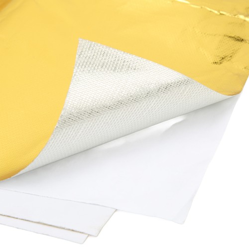 (Gold)Heat Barrier Reflect Sheet Self Adhesive High Temp Heat Shield Wrap Heat - Afbeelding 21 van 23