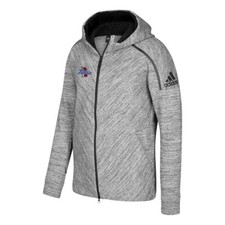 Tulsa Golden Hurricane NCAA Adidas Men's Grey  Z.N.E. Performance Zip Hoodie