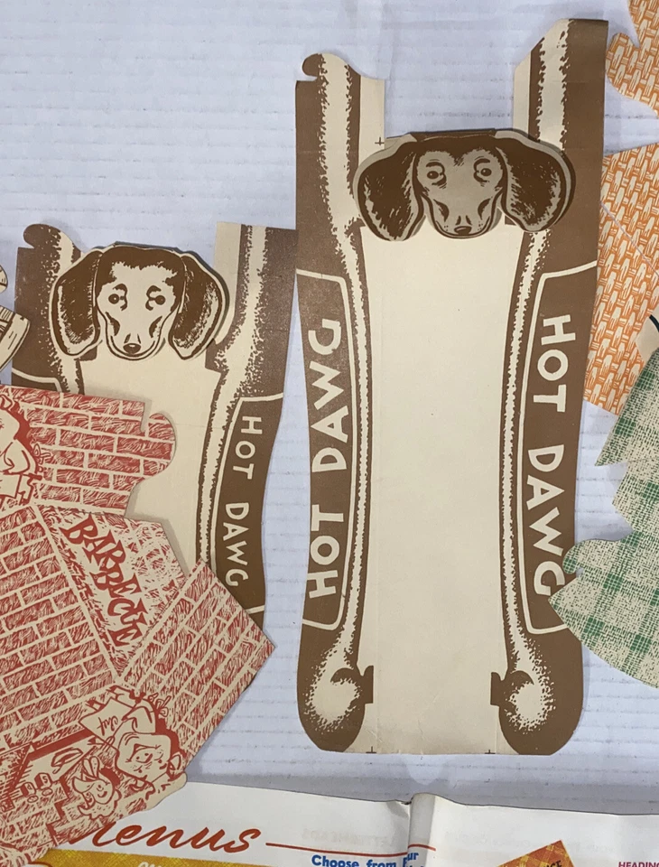 VTG LOT 1950s Ray Bang Diner Paper Basket Franchise Samples Brainerd MN Prop - Image 3 of 4