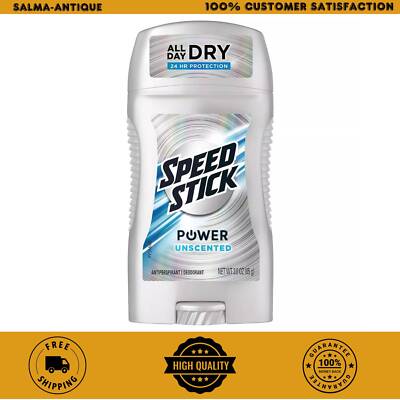 Speed Stick Mens Antiperspirant Deodorant Unscented 3 Ounce 4 Pack