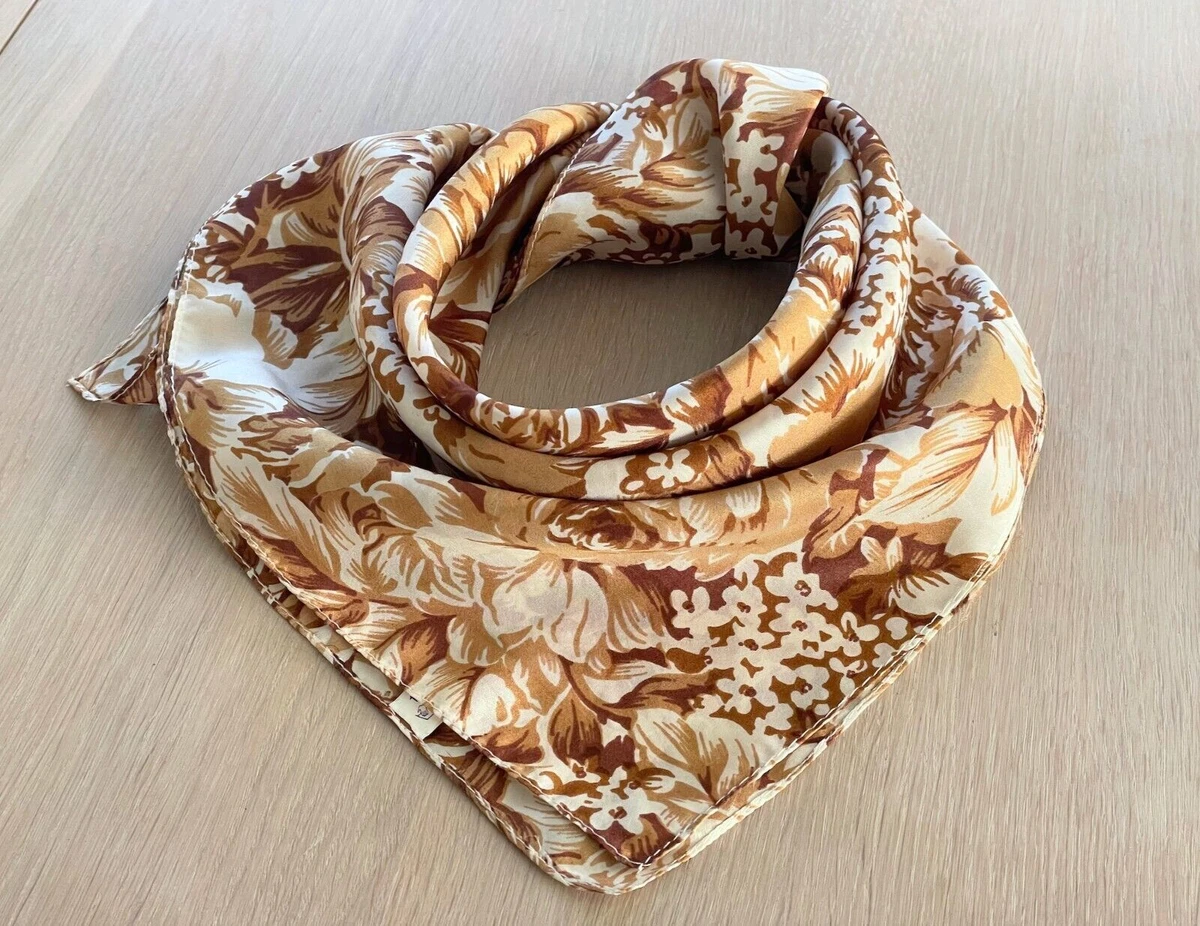 Silk head scarf best sale ebay